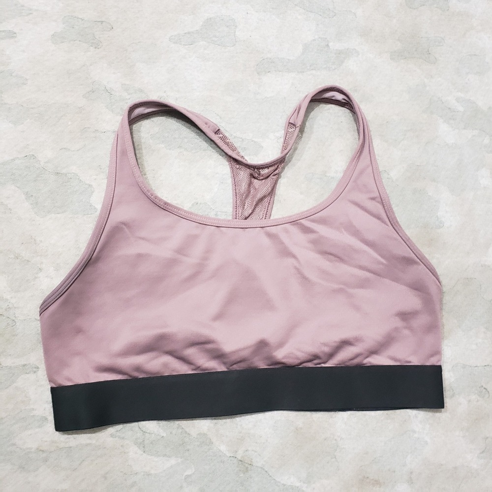 Victoria Sport The Player Bra Womens Medium Purple Racerback Activewear Pullover